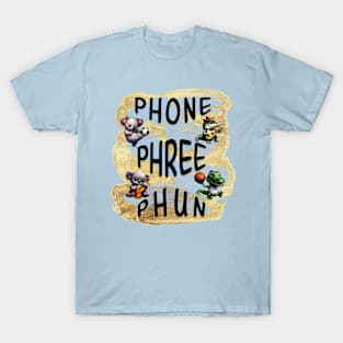 Phone Phree Phun Animal Music Sports T-Shirt